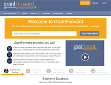 Tablet Screenshot of grantforward.com